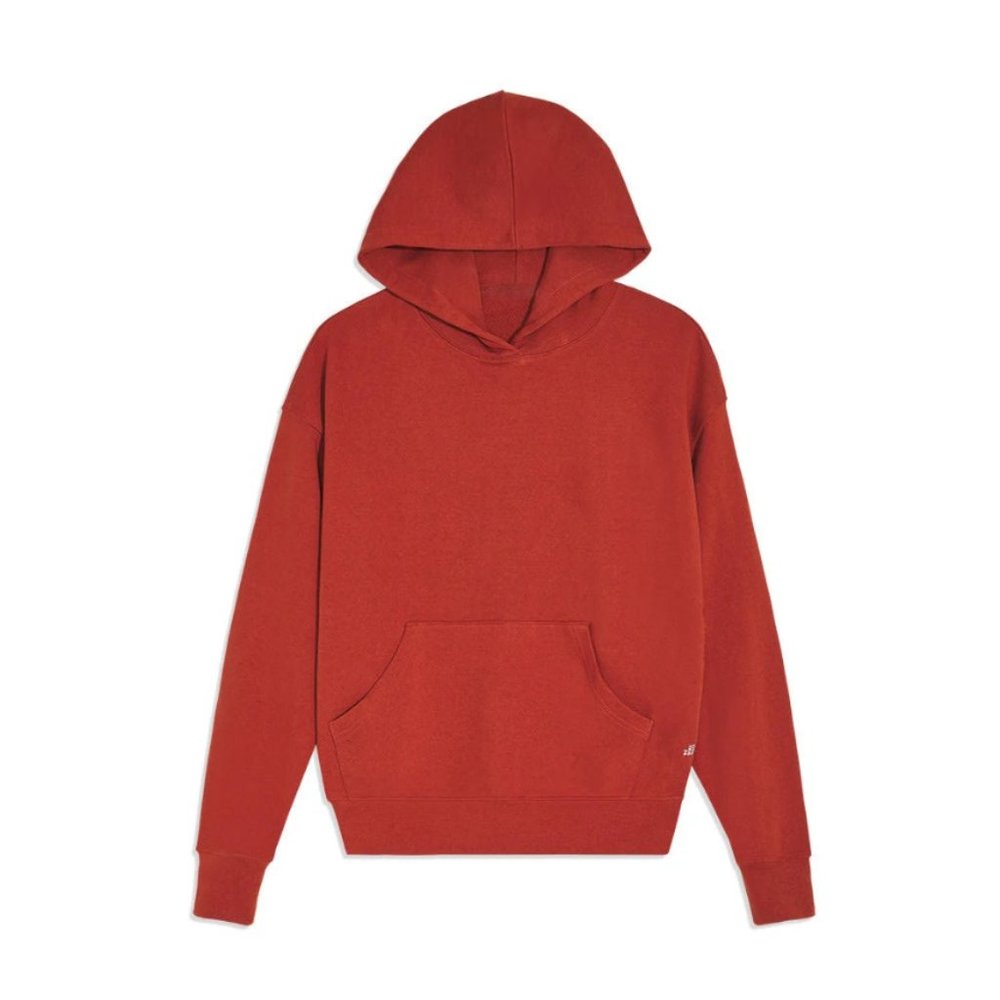 WeWoreWhat Rust Hoodie Sweatshirt